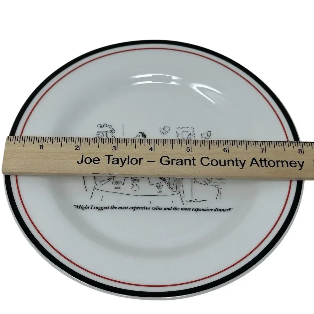 Restoration Hardware The New Yorker Humor “Might I Suggest the Most…..””8” Plate